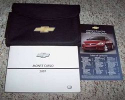 2007 Chevrolet Monte Carlo Owner's Manual Set