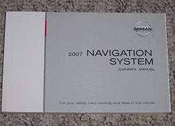 2007 Nissan Murano Navigation System Owner's Manual