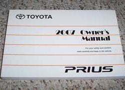 2007 Toyota Prius Owner's Manual