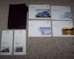 2007 Audi RS4 Owner's Manual Set
