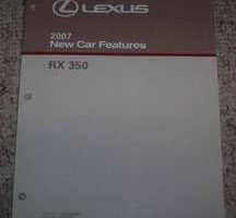 2007 Lexus RX350 New Car Features Manual