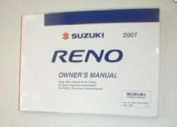 2007 Suzuki Reno Owner's Manual
