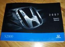 2007 Honda S2000 Owner's Manual