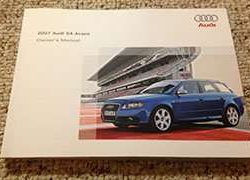2007 Audi S4 Avant Owner's Manual