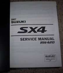 2007 Suzuki SX4 Service Manual