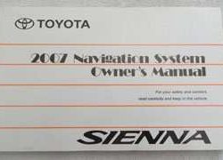 2007 Toyota Sienna Navigation System Owner's Manual