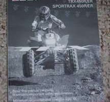 2007 Honda Sportrax450ER TRX450ER & Sportrax450R TRX450R Owner's Manual