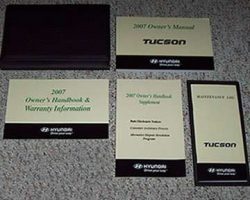 2007 Hyundai Tucson Owner's Manual Set
