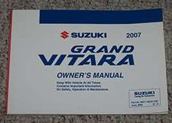 2007 Suzuki Grand Vitara Owner's Manual
