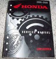 2009 Honda CBR1000RR & CBR1000RRA Motorcycle Service Manual