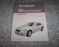 2008 Lexus GS450h Electrical Wiring Diagram Manual