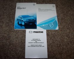 2008 Mazda CX-7 Owner's Manual Set