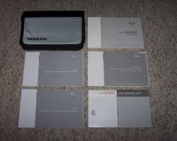 2008 Nissan Quest Owner's Manual Set