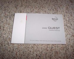 2008 Nissan Quest Owner's Manual