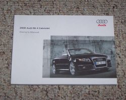 2008 Audi RS4 Cabriolet Owner's Manual
