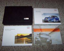 2008 Audi RS4 Owner's Manual Set