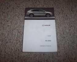 2008 Lexus RX400h Owner's Manual