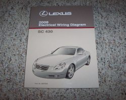 2008 Lexus SC430 Electrical Wiring Diagram Manual