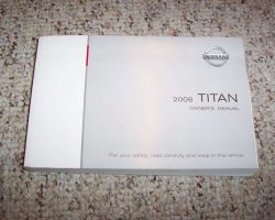 2008 Nissan Titan Owner's Manual