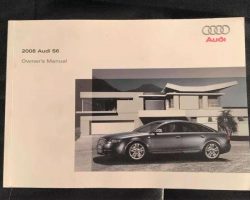2008 Audi S6 Owner's Manual