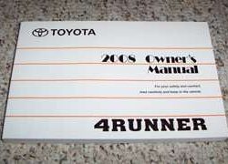 2008 Toyota 4Runner Owner's Operator Manual User Guide