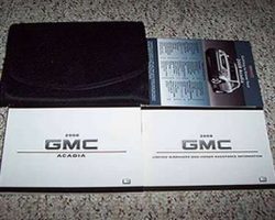 2008 GMC Acadia Owner Operator User Guide Manual Set