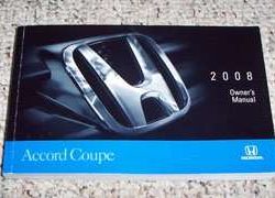 2008 Honda Accord Coupe Owner's Manual