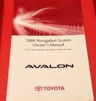 2008 Toyota Avalon Navigation System Owner's Manual