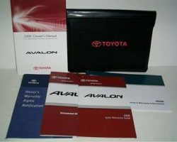2008 Toyota Avalon Owner's Manual Set