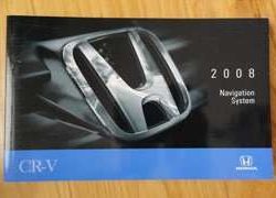 2008 Honda CR-V Navigation System Owner's Manual
