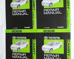 2008 Toyota Camry Hybrid Service Repair Manual