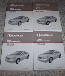 2018 Lexus ES 350 Owners Manual User Guide, Paper Format, Bishko Publishing
