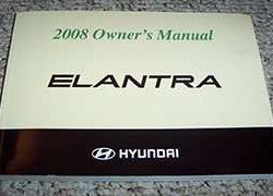 2008 Hyundai Elantra Owner's Manual
