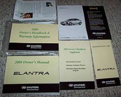 2008 Hyundai Elantra Owner's Manual Set