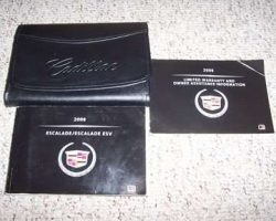 2008 Cadillac Escalade & Escalade ESV Owner's Manual Set
