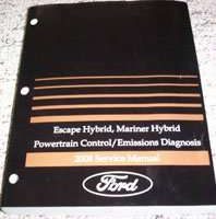 2008 Mercury Mariner Hybrid Powertrain Control & Emissions Diagnosis Service Manual