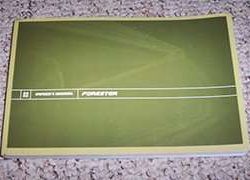 2008 Subaru Forester Owner's Manual