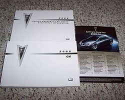 2008 Pontiac G6 Owner's Manual Set