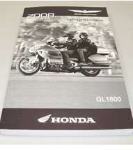 2008 Honda GL1800 Gold Wing Motorcycle Owner's Operator Manual User Guide
