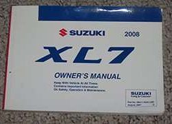 2008 Suzuki Grand Vitara XL-7 Owner's Manual