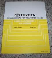 2008 Toyota Highlander Collision Damage Body Repair Manual