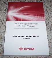 2008 Toyota Highlander Hybrid Navigation System Owner's Manual