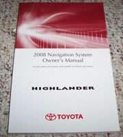 2008 Toyota Highlander Navigation System Owner's Manual