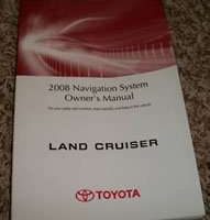 2008 Toyota Land Cruiser Navigation System Owner's Manual