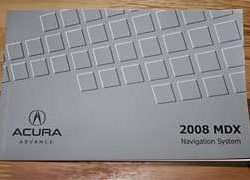 2008 Acura MDX Navigation Owner's Manual