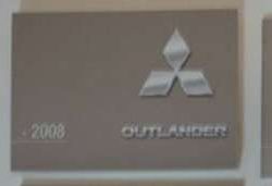 2008 Mitsubishi Outlander Owner's Manual