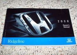 2008 Honda Ridgeline Owner's Manual