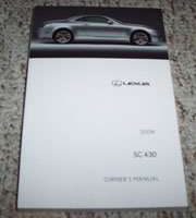 2008 Lexus SC430 Owner's Manual
