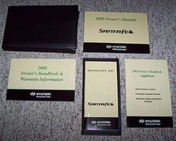 2008 Hyundai Santa Fe Owner's Manual Set