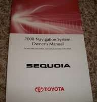 2008 Toyota Sequoia Navigation System Owner's Manual